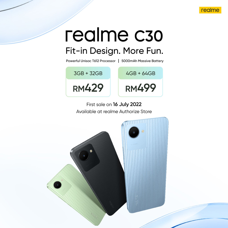 大马realme C30发布：售价RM429起！ 2