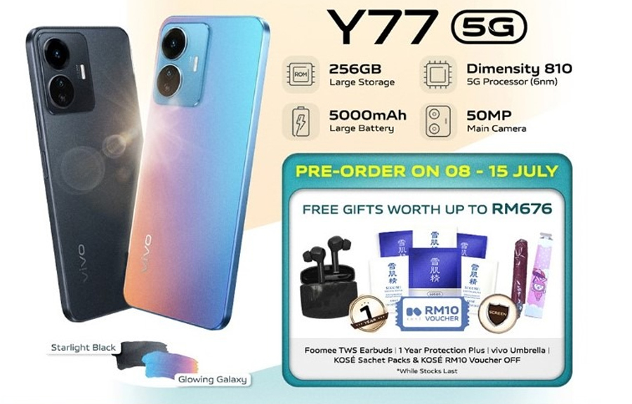 大马vivo Y77 5G发布：售RM1299，预购赠品价值高达RM676！ 4