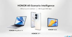 HONOR MagicBook 14 、HONOR Pad 8 将与HONOR 70同场发布