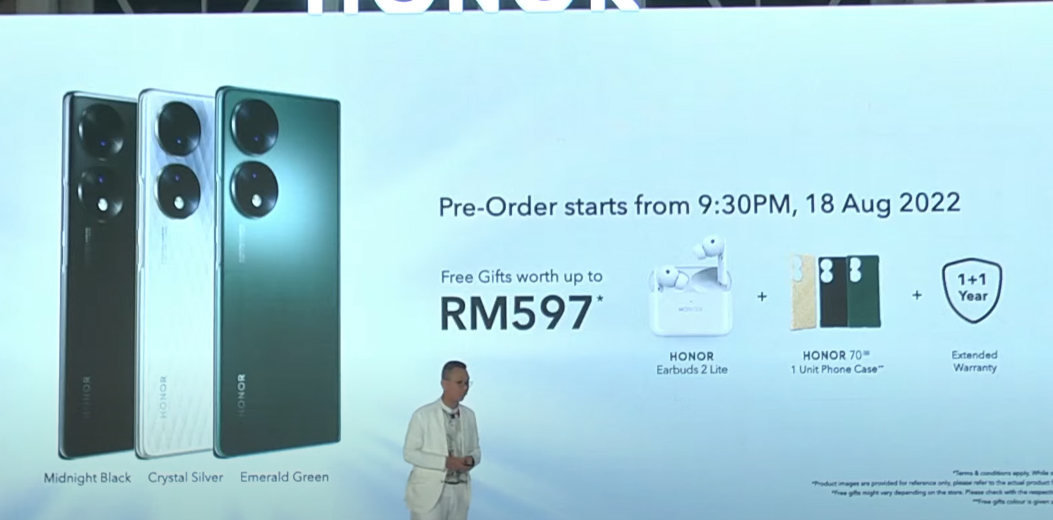 大马HONOR 70发布：首发索尼IMX800，售价RM1999！ 2