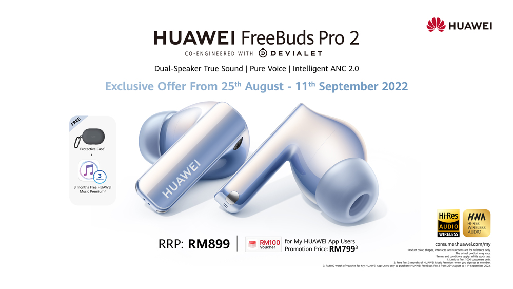 大马华为FreeBuds Pro 2开启预购，售价RM899！ 1