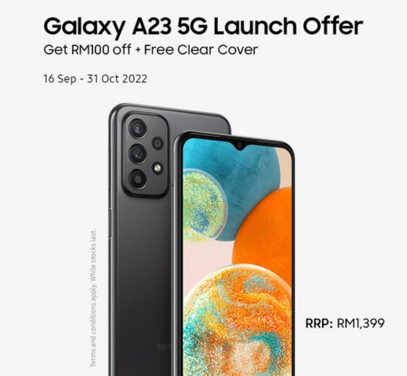 大马三星Galaxy A23 5G发布：早鸟价RM1299！ 2