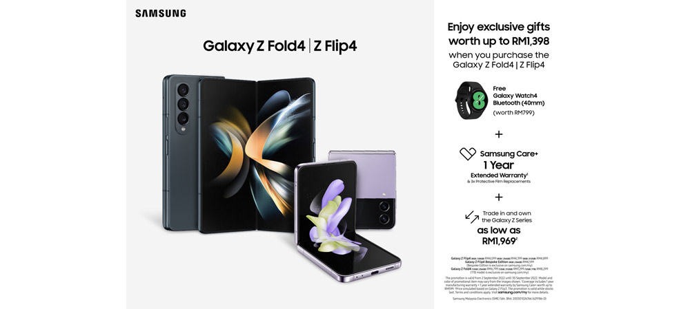 三星Galaxy Z Flip4、Fold4开卖：送价值高达RM1398赠品！ 1