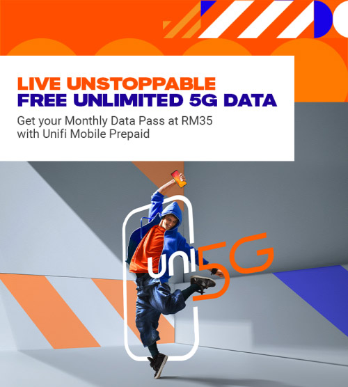 Unifi Mobile推出5G配套：无限Data每月RM35！ 2