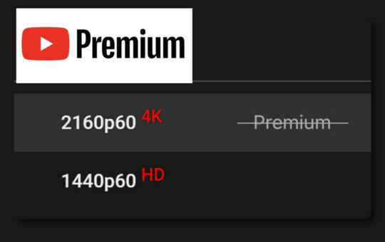 YouTube取消Premium会员才可看4K视频限制