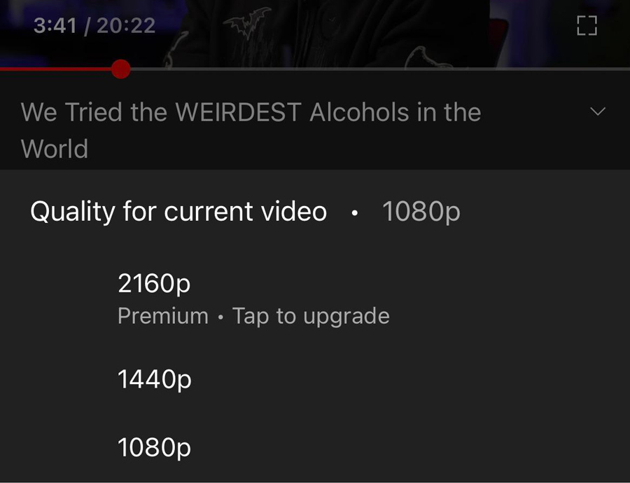 传未来Youtube 4K视频只有付费用户才可观看！ 1