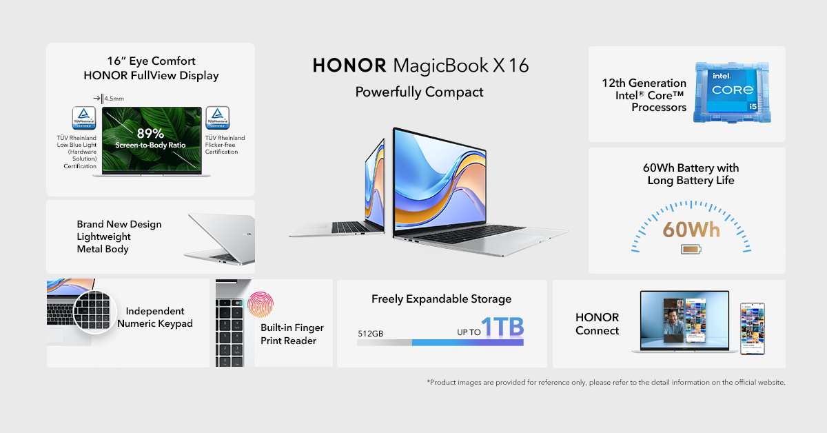 HONOR MagicBook X 16 与 HONOR Pad X8 发布，售价RM899起 5