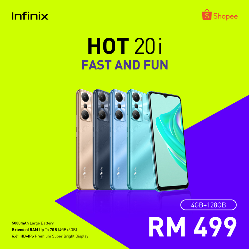 大马Infinix Hot 20系列发布：售价RM499起！ 1