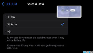 大马iPhone开始支持DNB 5G网络