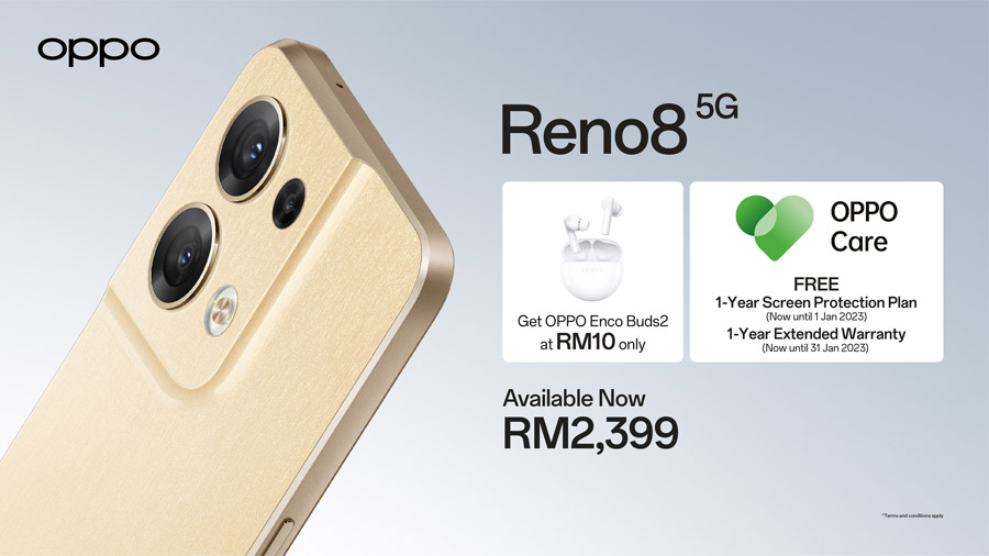 OPPO Reno8 Sunkiss Beige 12+256GB发布：售价RM2399！ 1