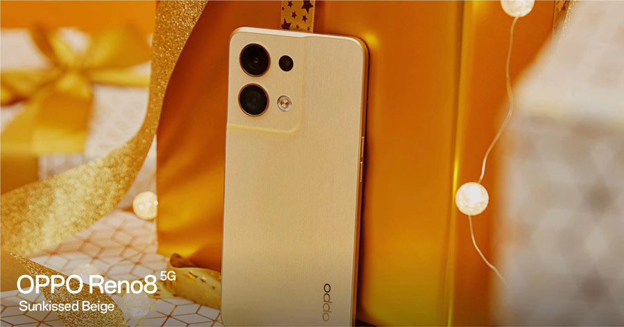 OPPO Reno8 Sunkiss Beige