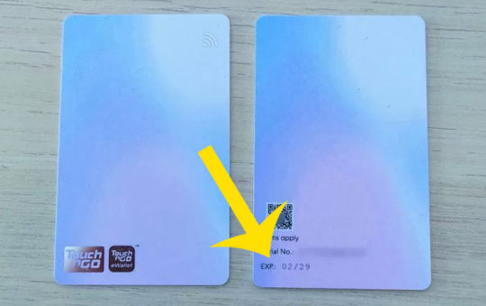 新款TNG NFC卡有效期仅7年