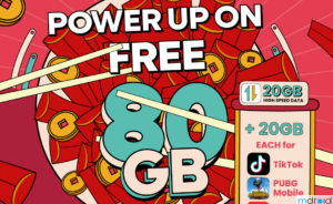 转用Yoodo可享有80GB额外上网Data