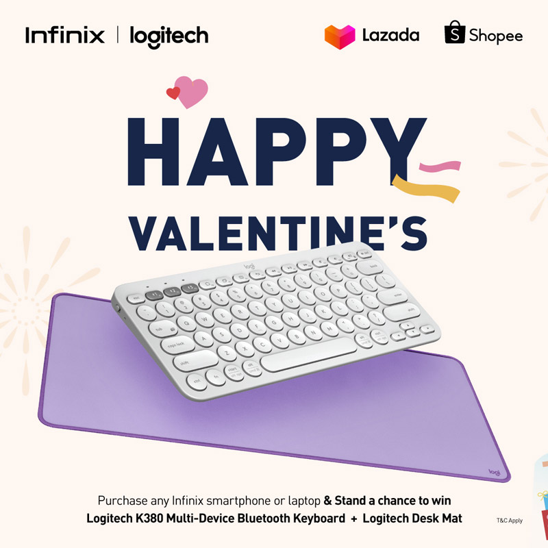 Inifinix情人节优惠：买手机送Logitech周边产品！ 1