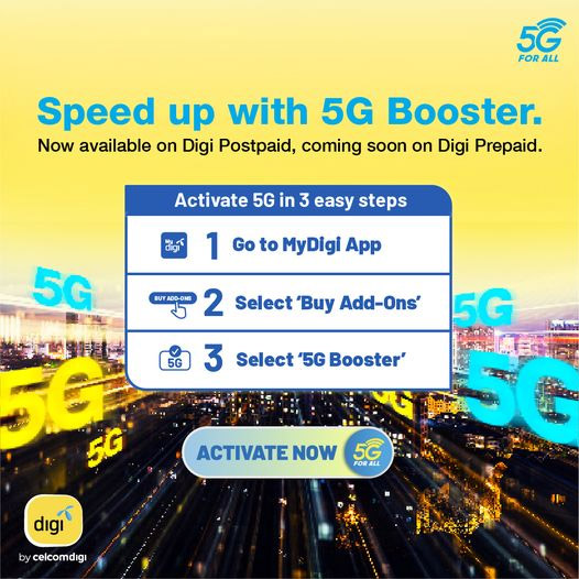 Digi推出5G Booster配套：用户可限时免费试用！ 2