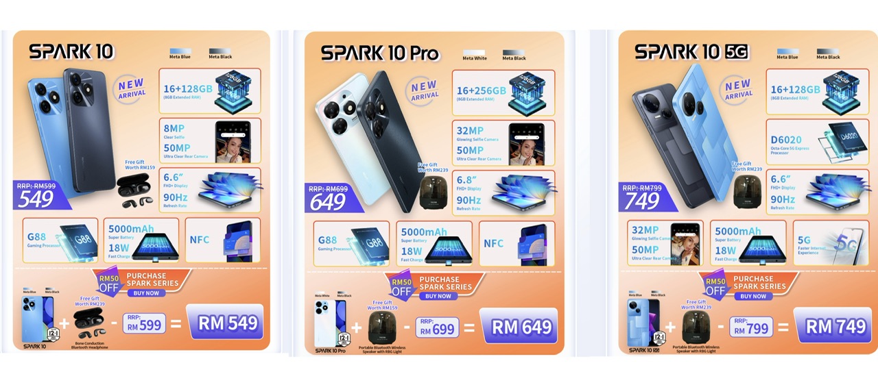 Tecno Spark 10 系列发布，售价RM599起 26