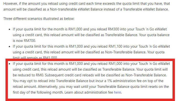 TnG eWallet用信用卡充值将限制为RM1000