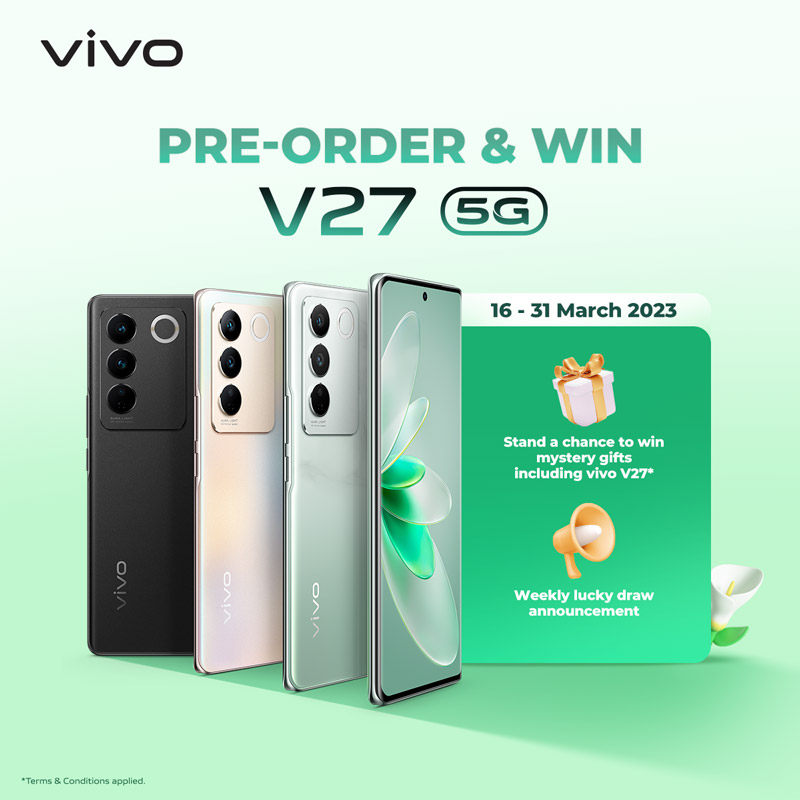 大马vivo V27将于3月30日发布