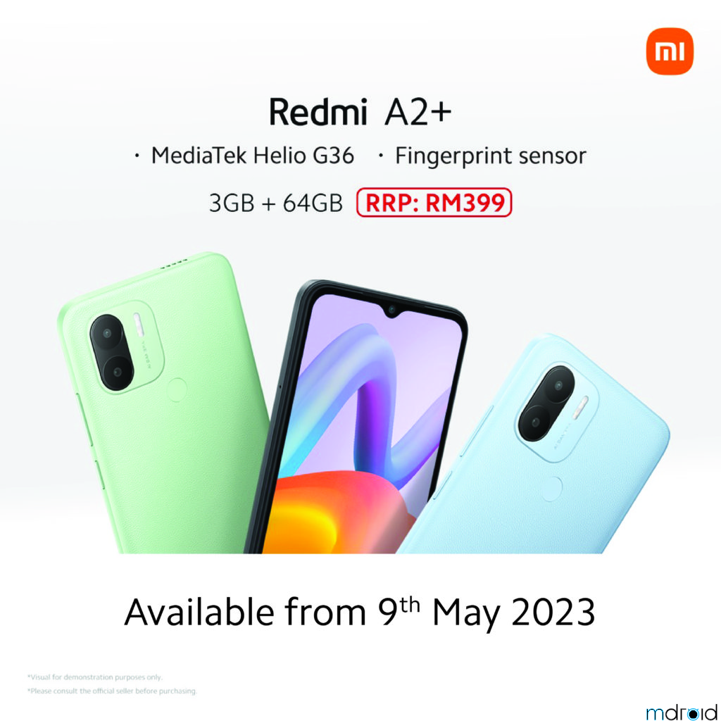 Redmi A2+发布：价格实惠入门机，售价仅RM399 3