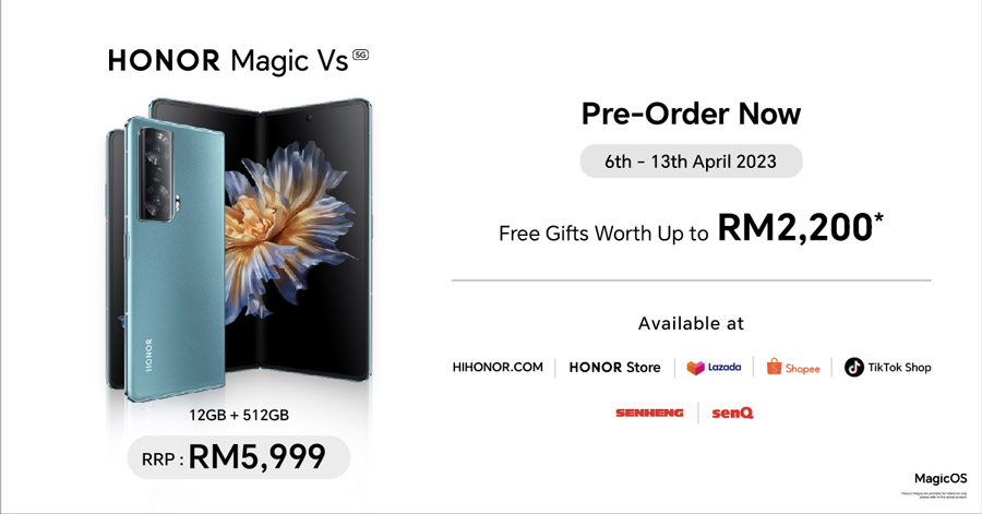 大马HONOR Magic5系列、Magic Vs发布：售价RM3499起！ 2