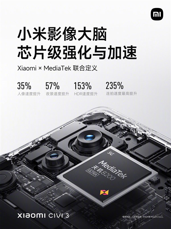 小米Civi 3中国发布：首发天玑8200-Ultra，售约RM1635起！ 3