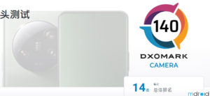 小米13 Ultra DXOMARK相机评分出炉