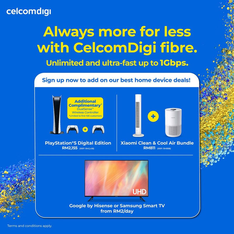 CelcomDigi Postpaid用户可以每月RM190