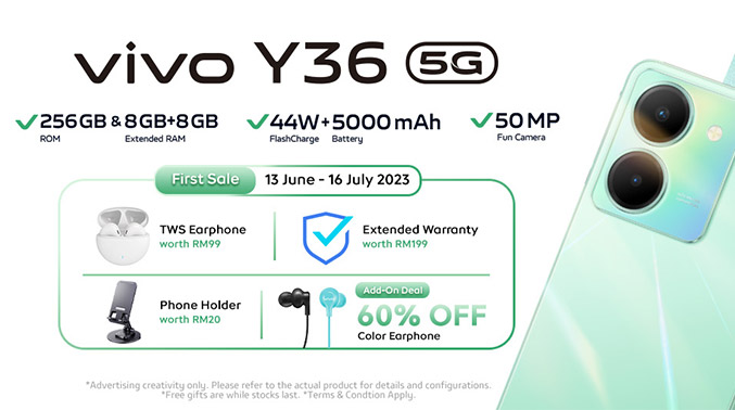 大马vivo Y36 5G发布：售价RM1099！ 3