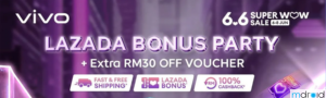 vivo x LAZADA 6.6大促销：手机折扣高达RM607！