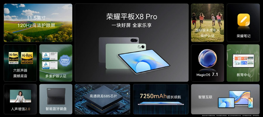 HONOR Pad X8 Pro平板发布