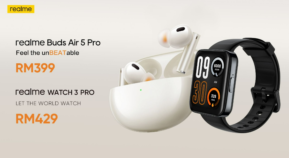 realme Bud Air 5 Pro、Watch 3 Pro发布