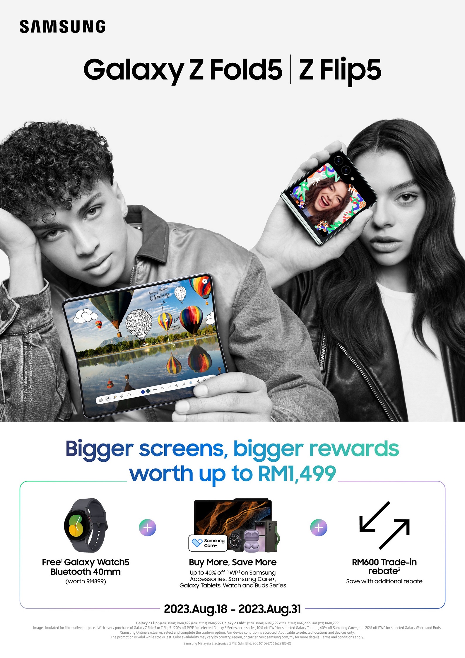 三星Galaxy Z Flip5、Z Fold5 正式上市，首销送价值RM1499赠品 11
