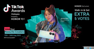 扫描HONOR门店QR码可额外获得TikTok颁奖礼五次投票机会