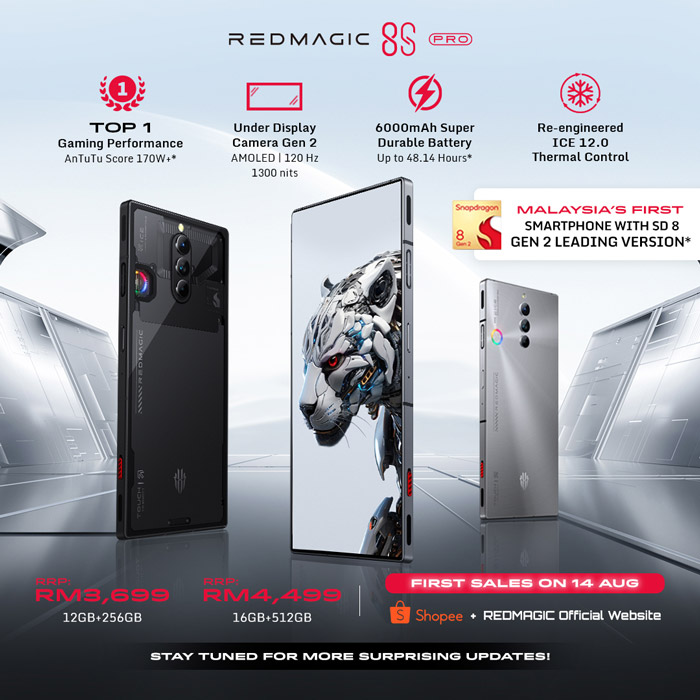 大马Redmagic 8S Pro发布：售RM3699起！ 3