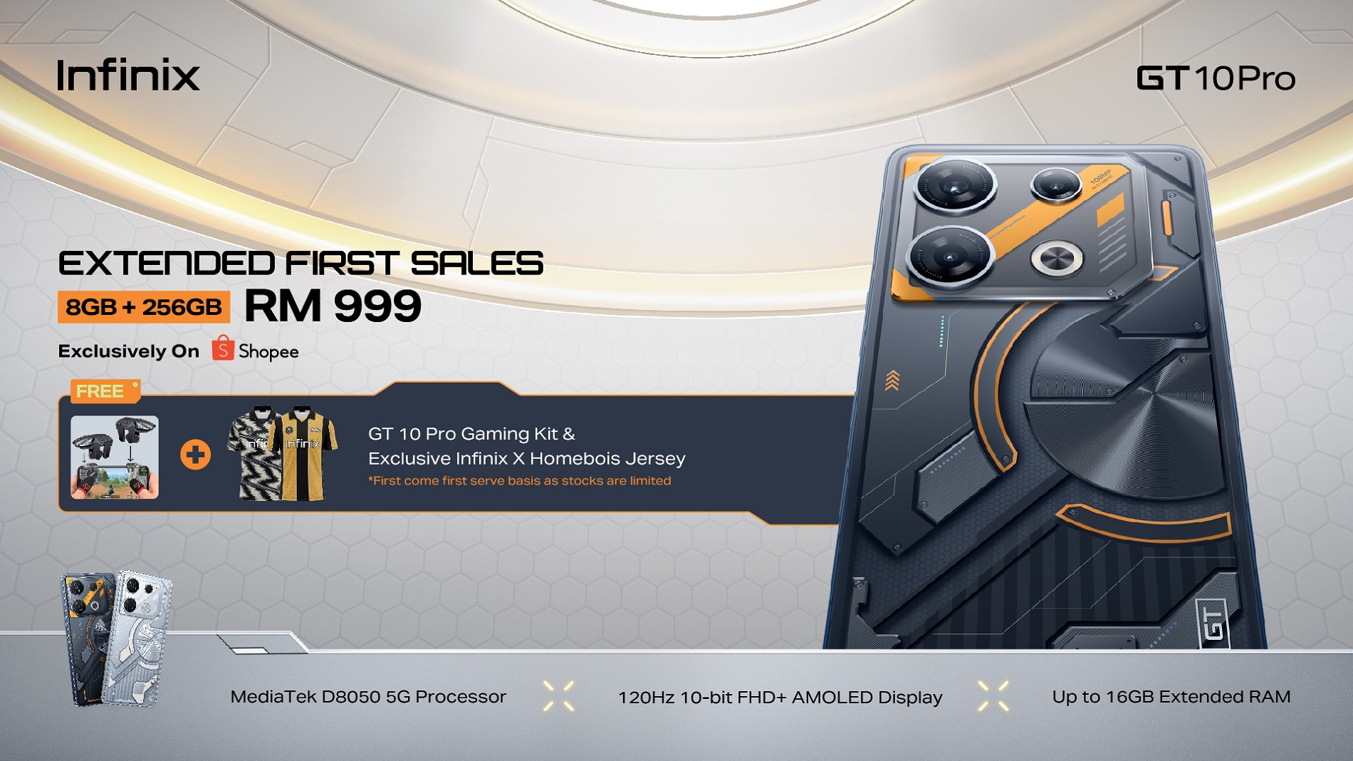 大马Infinix GT 10 Pro发布：售价RM999！ 2
