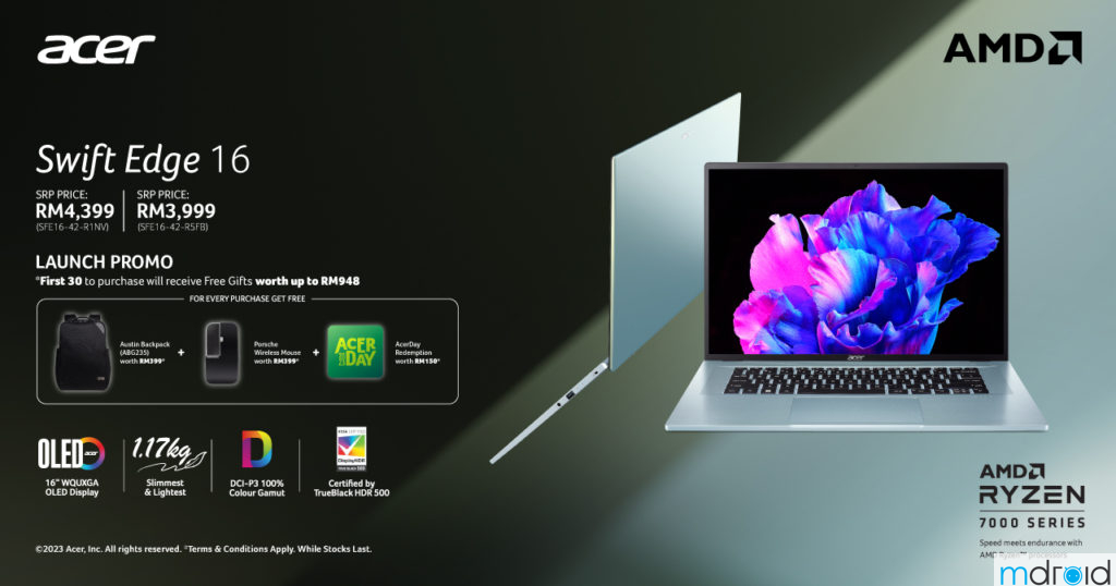 全新Acer Swift Edge 16笔记本与Aspire S系列一体式台式机在大马上市