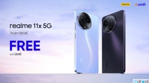 realme 11x 5G现在可以在Unifi免费获得