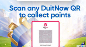 即日起通过任何DuitNow QR付款