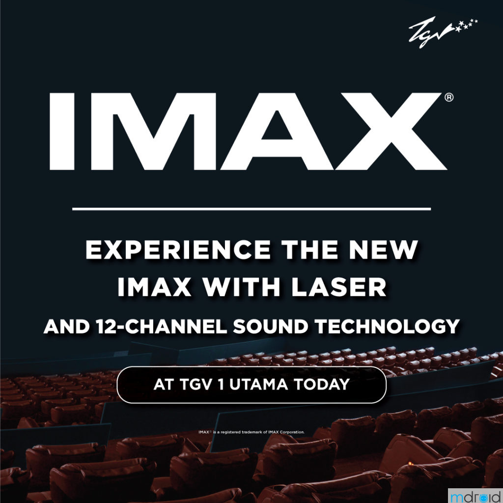 TGV影院在TGV 1 Utama推出IMAX®与激光和12声道音响技术 1