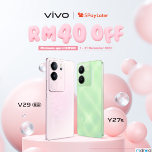 通过SPayLater购买vivo手机可享高达RM40折扣