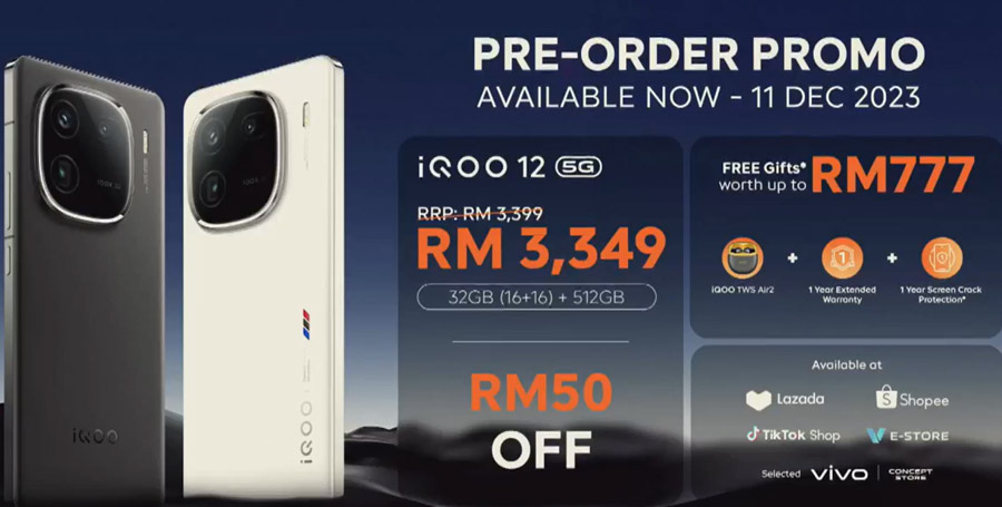 iQOO 12发布：大马首款骁龙8 Gen3手机，首销RM3349！ 3