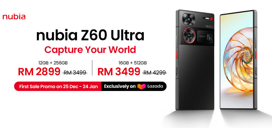 大马nubia Z60 Ultra 12月25日开卖：首销价RM2899起！ 18