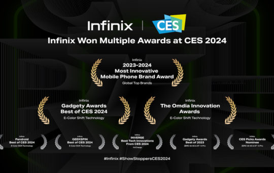 Infinix在CES 2024斩获7个奖项，品牌创新受认可