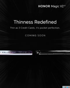 World's Thinnest and Lightest Inward Foldable HONOR Magic V2