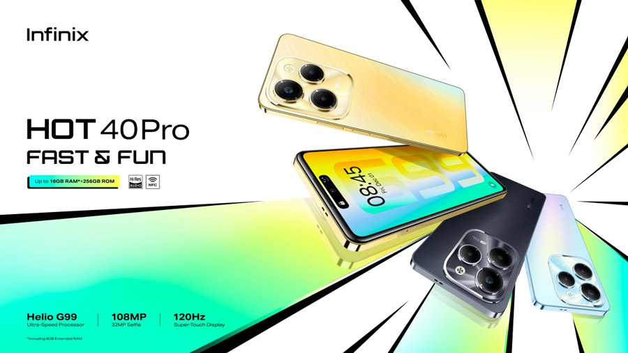 大马Infinix HOT 40 Pro，HOT 40i发布：售价RM549起！ 2