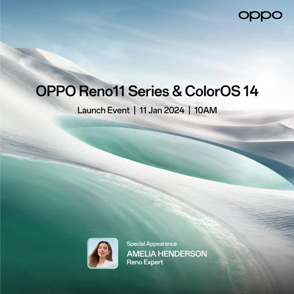 大马OPPO Reno11系列将于1月11日发布！ 1