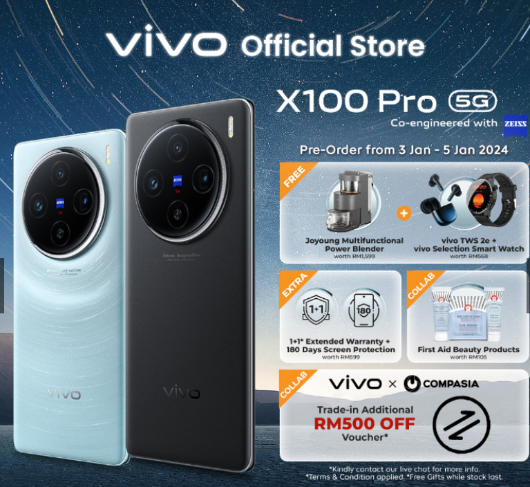 大马vivo X100系列发布：首发天玑9300，售价RM3499起！ 5