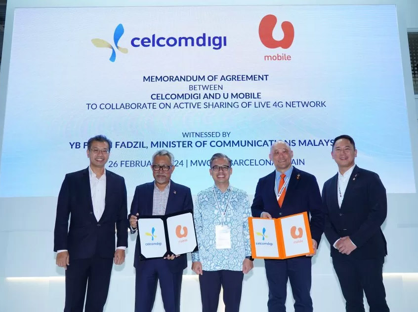 U Mobile与CelcomDigi宣布共享4G网络