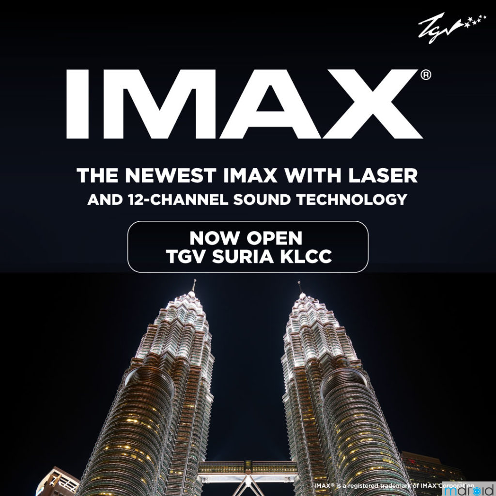 TGV Suria KLCC推出IMAX激光与12声道技术