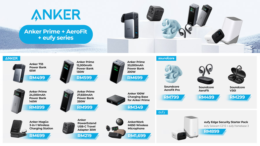 大马Anker推出Prime系列充电宝，Aerofit耳机！ 1